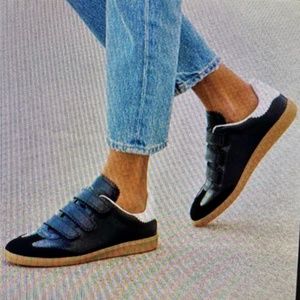 Isabel Marant Beth Sneaker New Black Leather/Gum sole Size 37